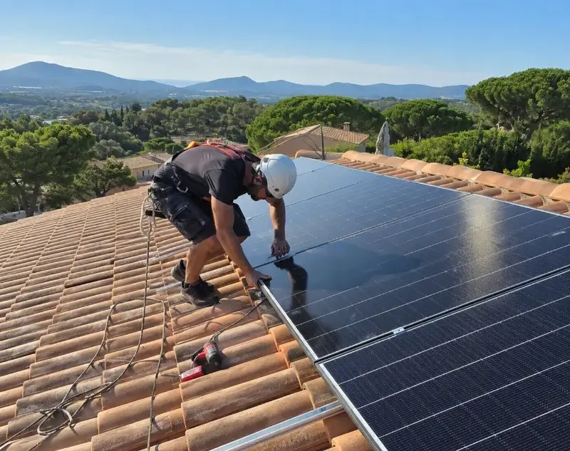 Installateur panneaux solaires Le Lavandou — pose photovoltaïque sur toiture