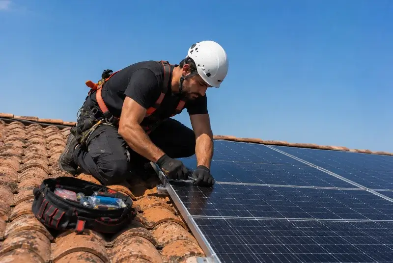 Maintenance et monitoring de panneaux solaires au Lavandou