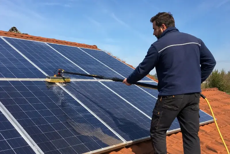 Nettoyage et entretien de panneaux solaires au Lavandou